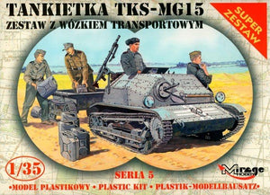 Mirage Hobby 35515 TKS/MG 15 + véhicule de transport universel - super set (1/35)
