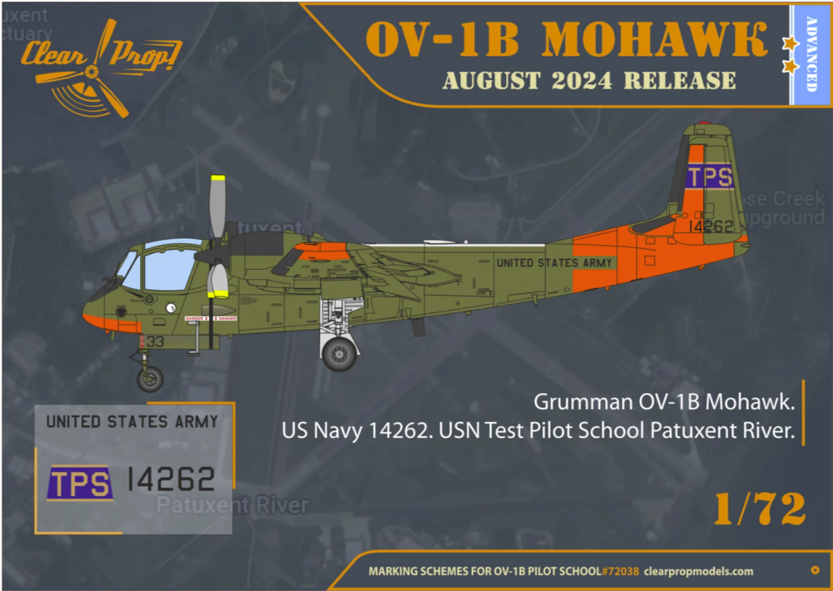 Clear Prop! CP72038 OV-1B Mohawk « École de pilotage » KIT AVANCÉ 1/72  – image 6