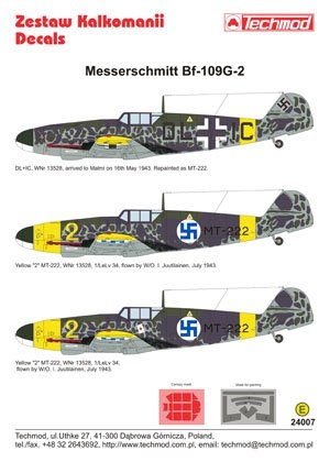 Techmod 24007 - Messerschmitt Bf 109G-2 1/24 – zdjęcie 2