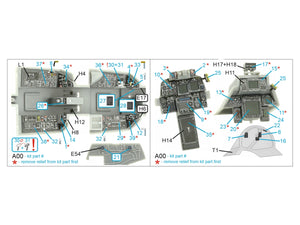 Intérieur imprimé en 3D et coloré sur papier décalcomanie Quinta Studio QDS-48405 F-14D (Hobby Boss) (Petite version) 1/48 – image 2