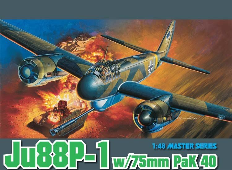 Dragon 5543 Ju-88P-1 avec Pak40 de 75 mm (1/48)