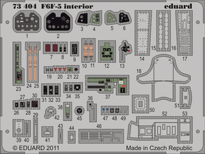 Intérieur Eduard 73404 F6F-5 SA 1/72 CYBER HOBBY, DRAGON