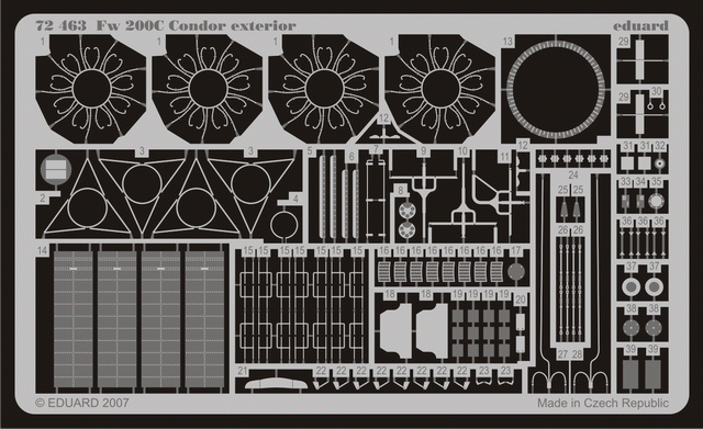 Eduard 72463 Fw 200C Condor extérieur 1/72 REVELL