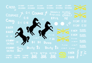 Star Decals 35-933 11e régiment de cavalerie au Vietnam et au Cambodge 1 1/35 – image 2
