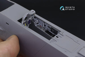 Intérieur imprimé en 3D et coloré sur papier décalcomanie Quinta Studio QD32101 F/A-18C Early (pour maquette Academy) 1/32 – image 3