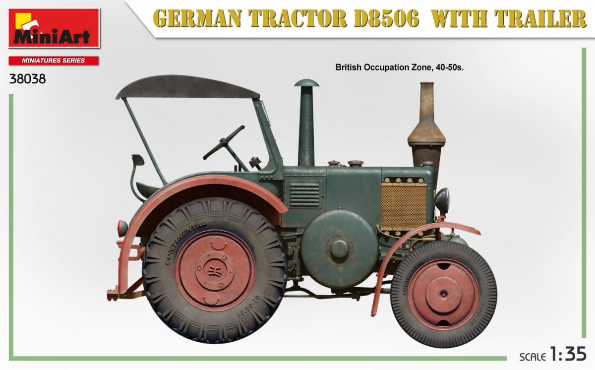 MiniArt 38038 Tracteur allemand D8506 avec remorque 1/35 – image 6