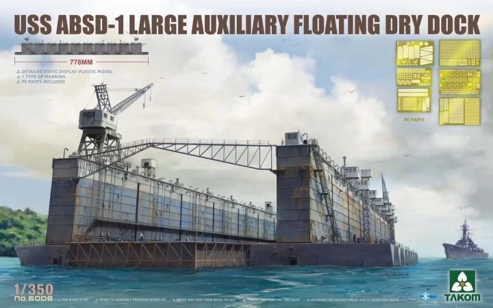 Takom 6006 USS ABSD-1 Grande cale sèche flottante auxiliaire 1/350