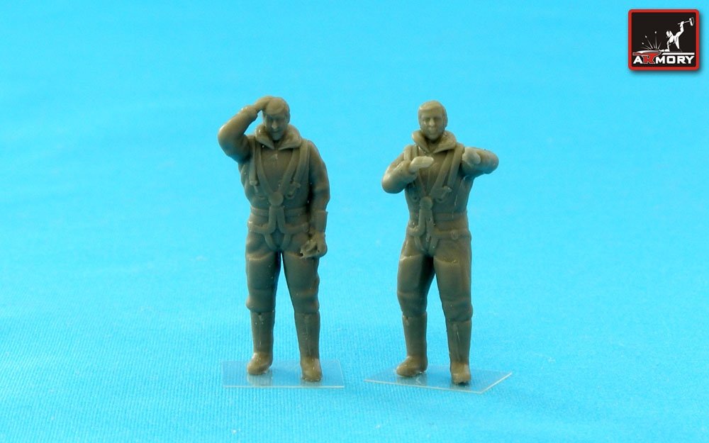 Armory Models F7224a : Équipage de la RAF en tenue de haute altitude pendant la Seconde Guerre mondiale – « Histoires de vol » 1/72 – Bild 3