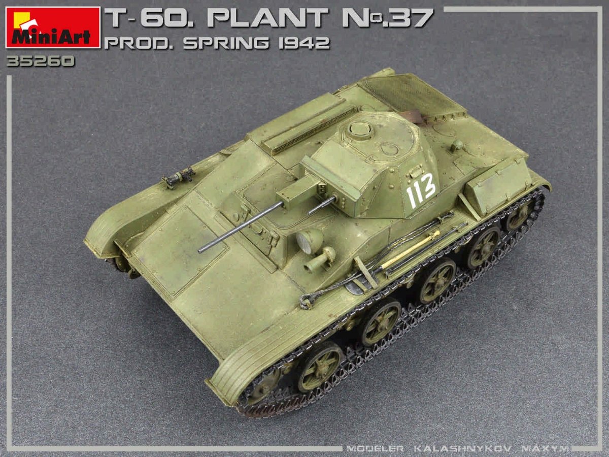 MiniArt 35260 USINE T-60 N.37, SVERDLOVSK PROD. PRINTEMPS 1942. KIT INTÉRIEUR 1/35 – immagine 4
