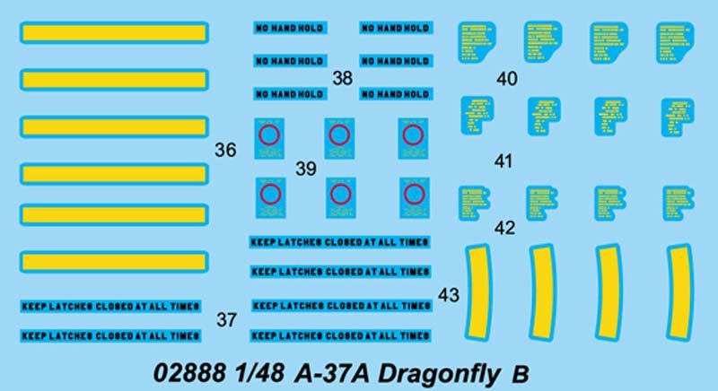 Trumpeter 02888 A-37A Libellule (1/48) – immagine 5