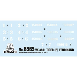 Italeri 6565 VK 4501 (P) TIGRE FERDINAND 1/35 – immagine 2