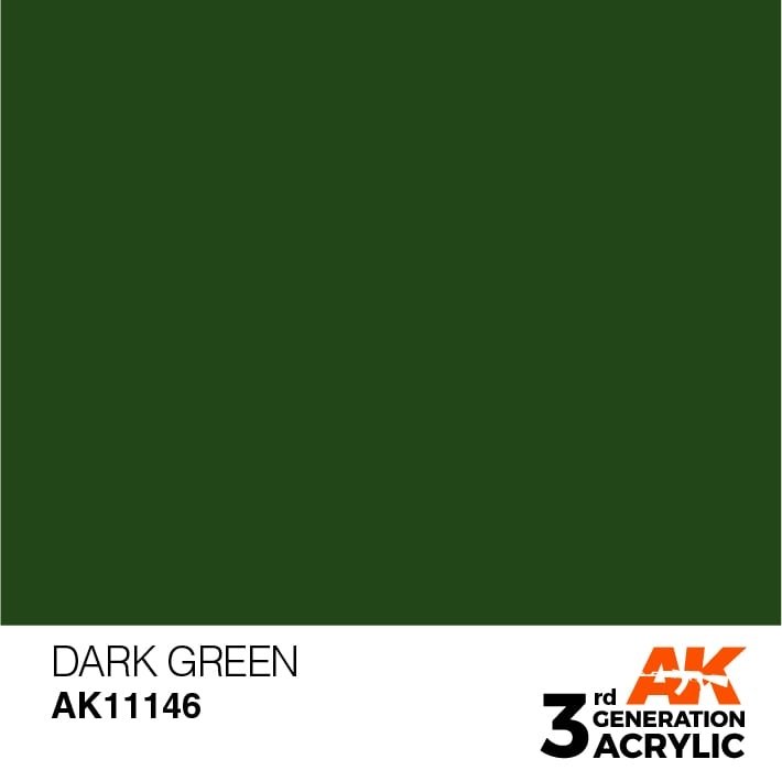 AK Interactive AK11146 VERT FONCÉ – STANDARD 17 ml