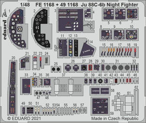 Intérieur du chasseur de nuit Ju 88C-6b d&amp;#39;Eduard 491168 (ICM 1/48)