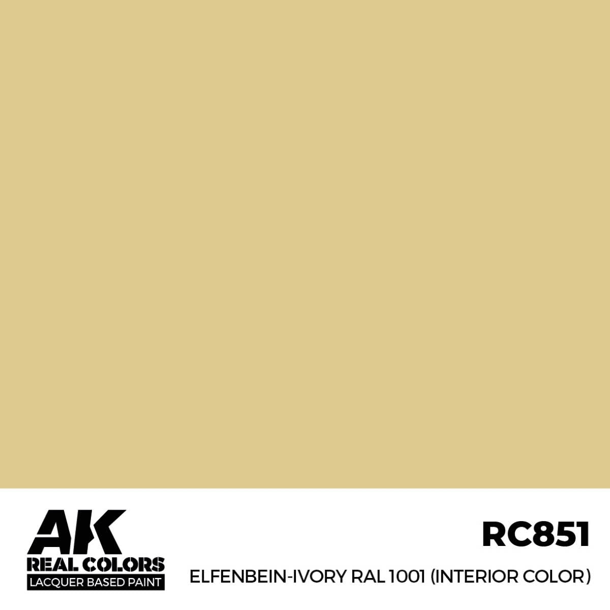 AK Interactive RC851 Elfenbein-Ivoire RAL 1001 (Couleur intérieure) 17 ml