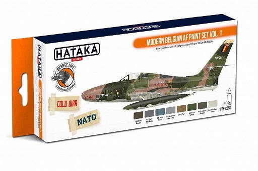 Hataka HTK-CS59 Ensemble de peinture AF belge moderne vol.1 8x17ml