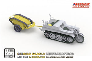 Freedom 16002 ALLEMAND SD.KFZ.2 KETTENKRAFTRAD &amp;amp; SD.KFZ.302 VÉHICULE DE DÉMOLITION GOLIATH 1/16 – imagen 3