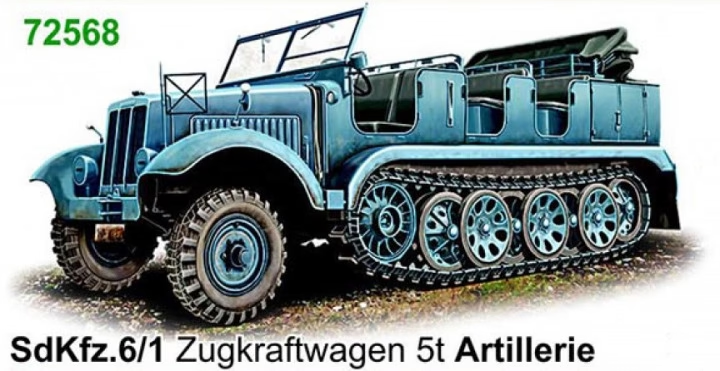 ACE 72568 Sd.Kfz. 6/1 Zugkraftwagen 5t Artillerie 1/72 – imagen 3