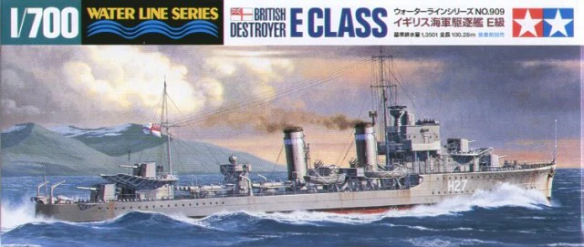 Tamiya 31909 Destroyer britannique de classe E au 1/700 