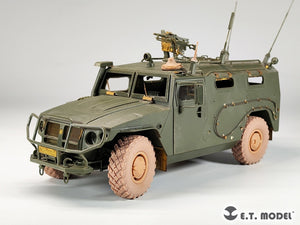 ET Model P35-154 Véhicule blindé haute mobilité russe GAZ-233014 STS TIGER Roues affaissées pour kit Meng 1/35  – immagine 5