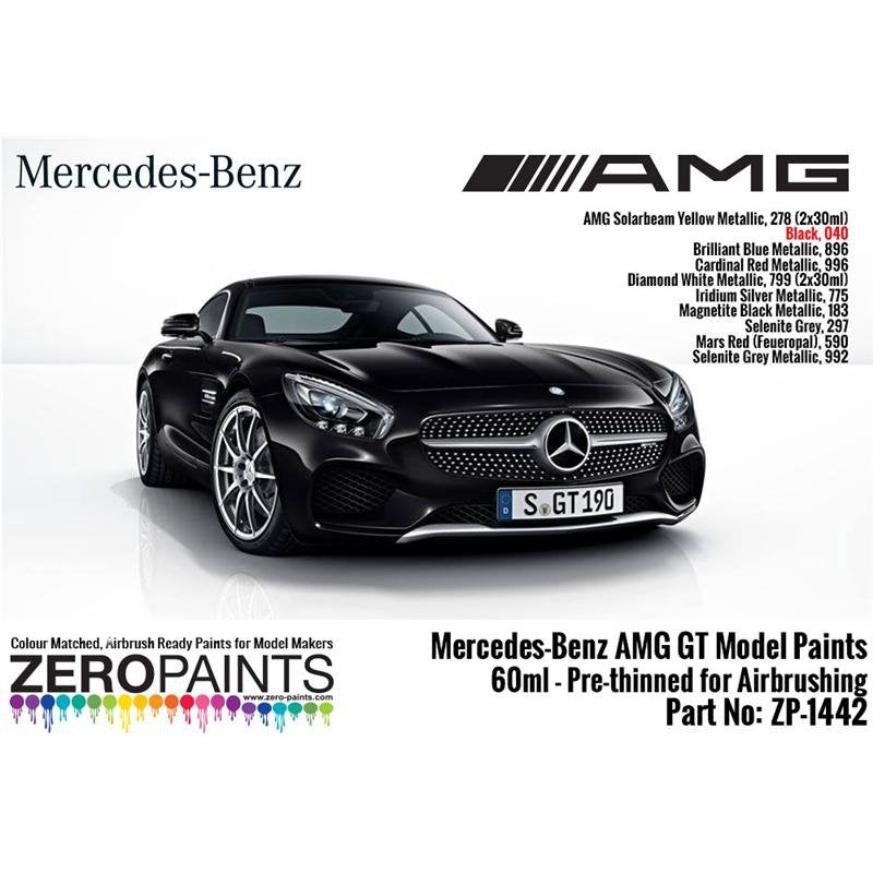 Peinture Zero Paints ZP-1442-BLACK Mercedes-AMG GT Noir 60 ml