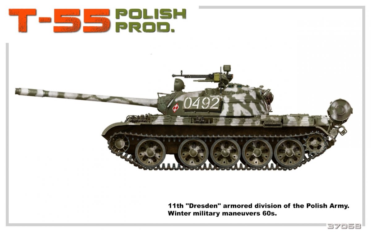 MiniArt 37068 T-55 PRODUCTION POLONAISE 1/35 – immagine 2