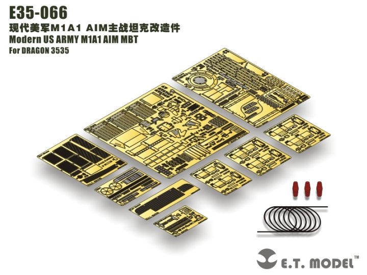 ET Modèle E35-066 M1A1 AIM MBT moderne de l&amp;#39;armée américaine (pour DRAGON 3535) (1/35)