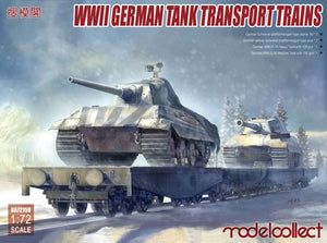 Modelcollect UA72158 Trains de transport de chars allemands de la Seconde Guerre mondiale 1/72
