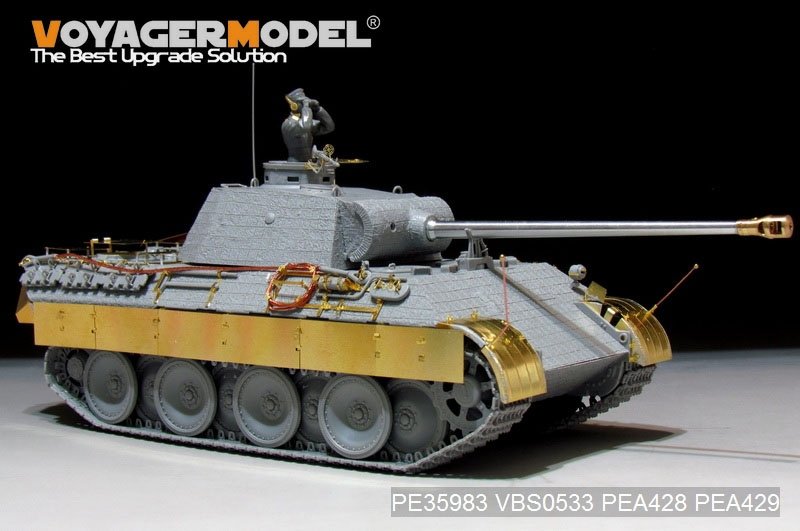 Maquette Voyager PE35983 Char Panther D allemand de la Seconde Guerre mondiale, version tardive de base, pour TAKOM 2104, échelle 1/35 – immagine 4