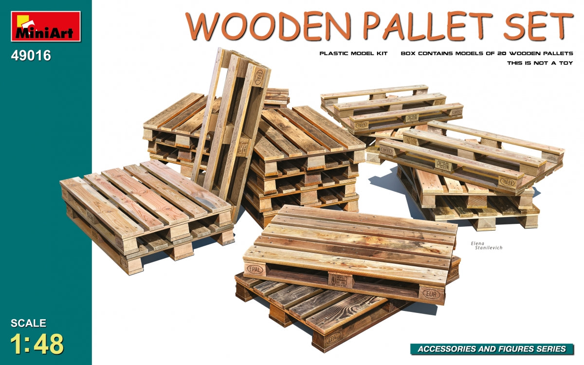 MiniArt 49016 JEU DE PALETTES EN BOIS 1/48