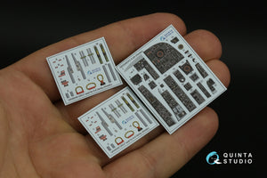 Intérieur imprimé en 3D et coloré sur papier décalcomanie Quinta Studio QD48372 A-6A (Kinetic) 1/48 – image 5