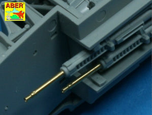 Aber A32008 Ensemble de 4 canons pour mitrailleuses d&amp;#39;avion allemandes Oerlikon MG FF de 20 mm avec viseurs (1/32) – image 3