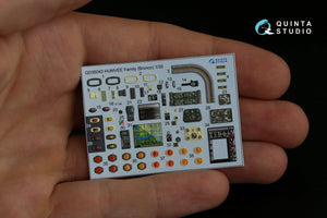 Intérieur imprimé en 3D et coloré sur papier décalcomanie pour la famille HUMVEE (Bronco) de Quinta Studio QD35043, échelle 1/35 – immagine 10