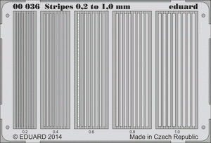 Bandes Eduard 00036 de 0,2 à 1 mm