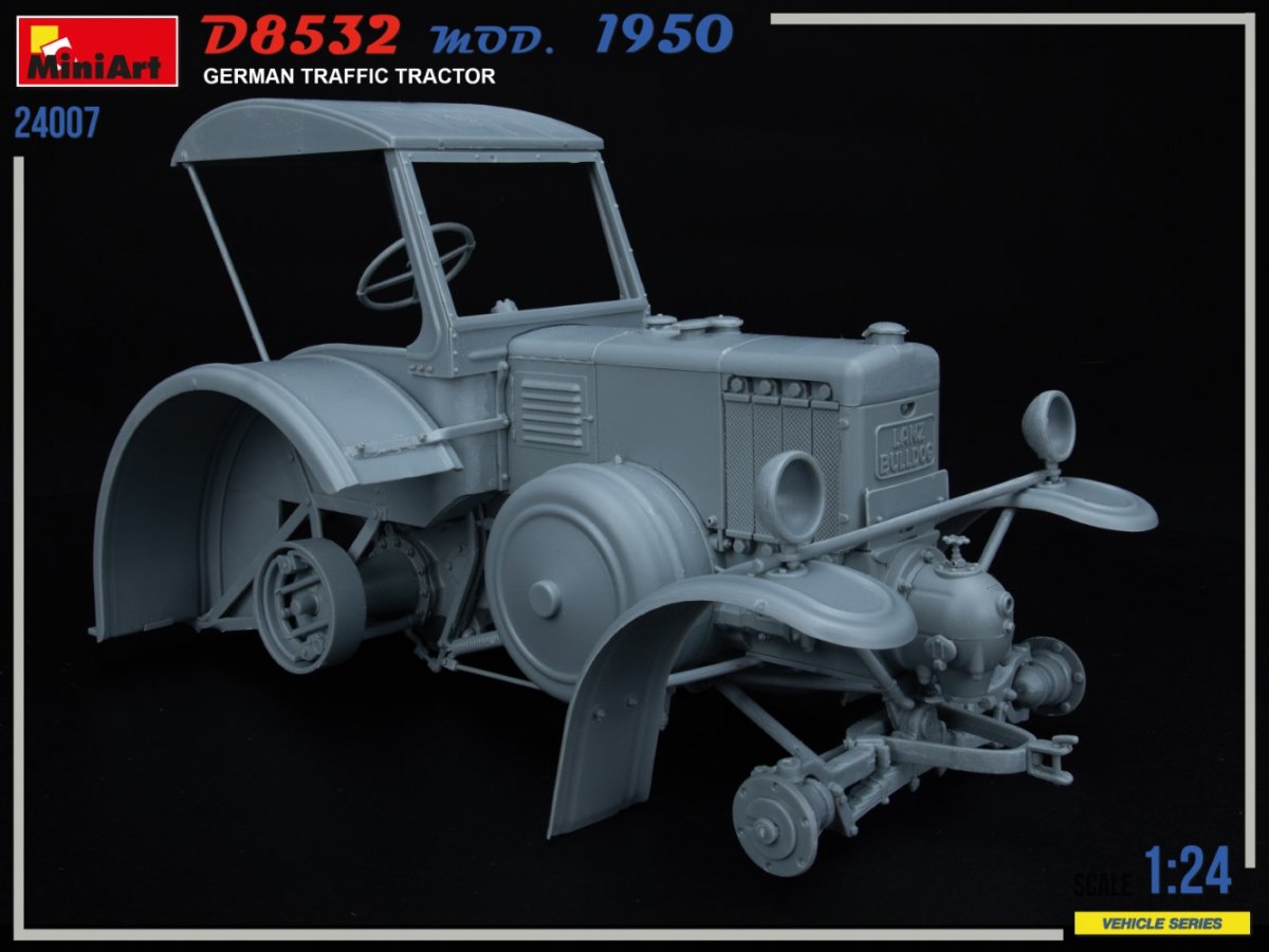 MiniArt 24007 TRACTEUR DE CIRCULATION ALLEMAND D8532 MOD.1950 1/24 – image 7