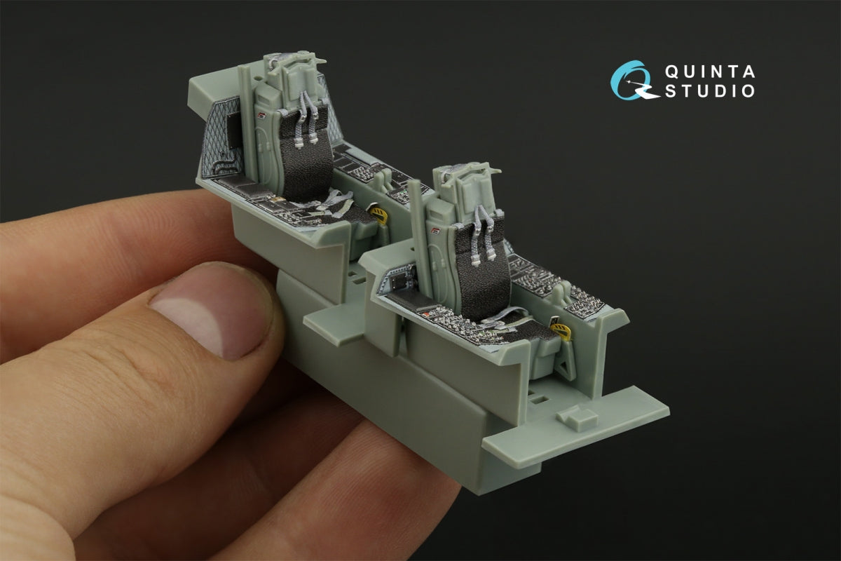 Intérieur coloré imprimé en 3D pour F-15D (Quinta Studio QD48415) sur papier décalcomanie (Academy) à l&amp;#39;échelle 1/48 – Bild 13
