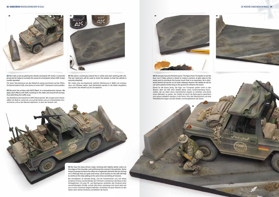 AK Interactive AK524 BUNDESWEHR – ARMÉE ALLEMANDE MODERNE À L&amp;#39;ÉCHELLE EN/DE – immagine 4