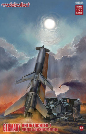 Modelcollect UA72072 Allemagne Rheintochter 1 Position de lancement de missiles 1+1 1/72