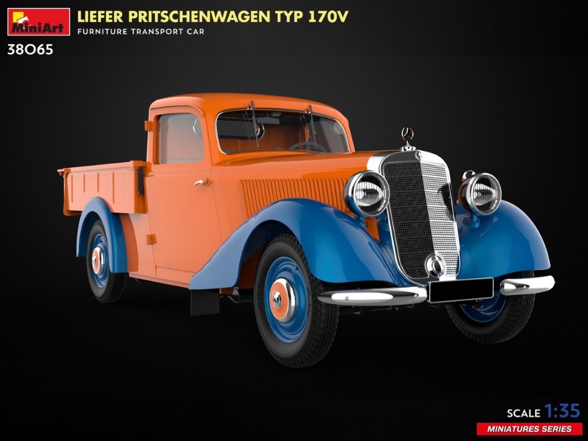 MiniArt 38065 LIEFER PRITSCHENWAGEN TYP 170V. VOITURE DE TRANSPORT DE MEUBLES 1/35 – immagine 7
