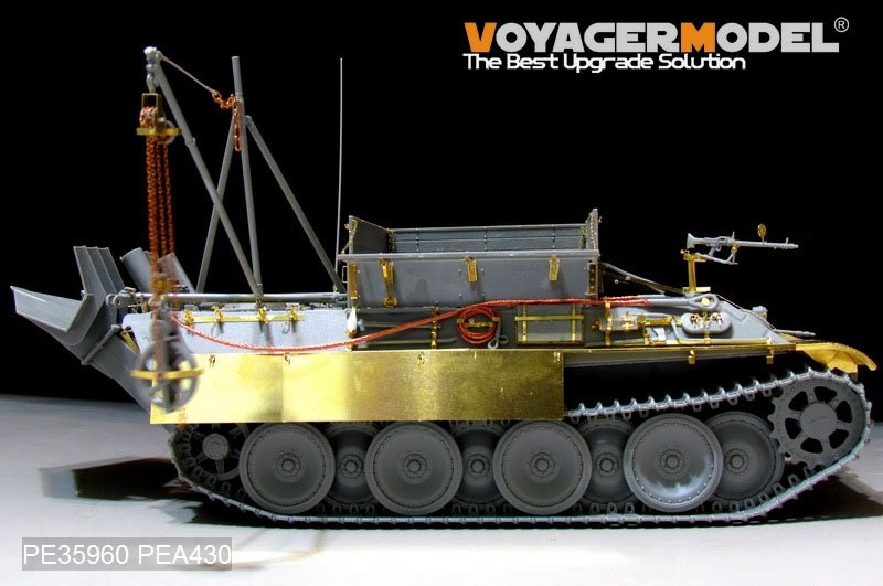 Maquette Voyager PE35960 Bergepanther Ausf.G Basic allemand de la Seconde Guerre mondiale pour TAKOM 2107 au 1/35  – immagine 7