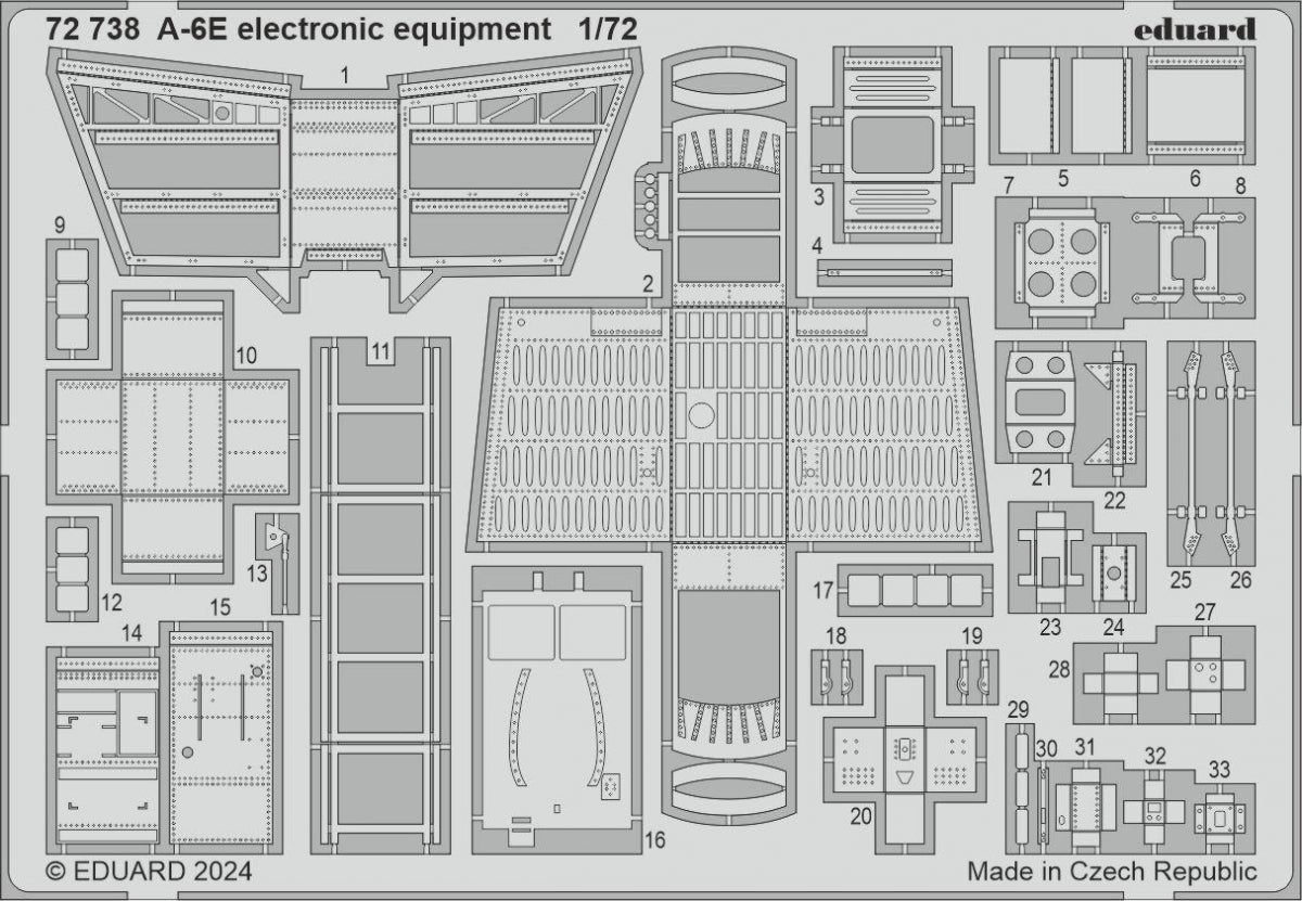 Équipement électronique Eduard 72738 A-6E TRUMPETER 1/72