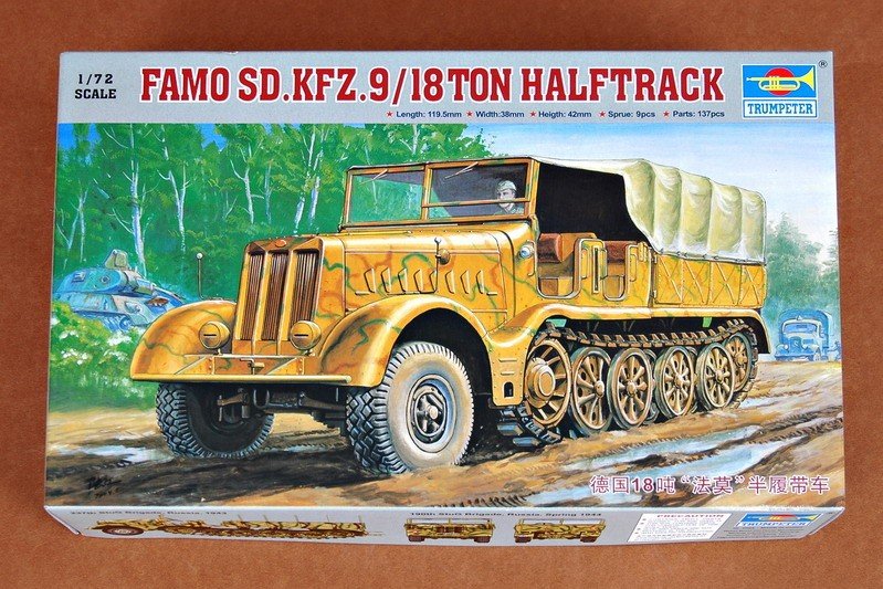 Trumpeter 07203 Sd.Kfz.9 allemand 18 tonnes semi-chenillé lourd type ancien (1/72)