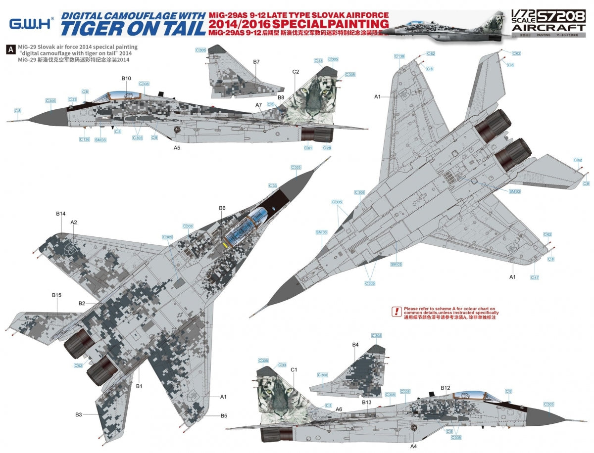 Maquette Great Wall Hobby S7208 MiG-29AS 9-12 Type tardif Force aérienne slovaque 1/72  – Bild 4