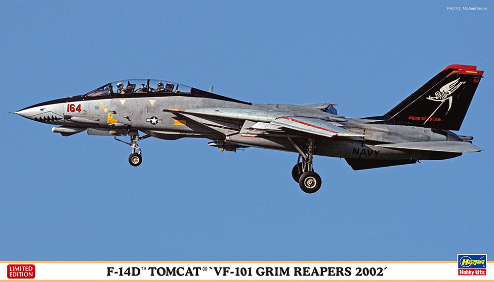 Hasegawa 02444 F-14D Tomcat &amp;#39;VF-101 Grim Reapers 2002&amp;#39; 1/72
