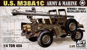 AFV Club 35S19 M38A1C 1/4T Fusil Rec. 106 mm (1/35)