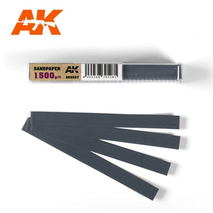 AK Interactive AK9027 PAPIER DE SABLAGE GRAIN 1500 (HUMIDE)