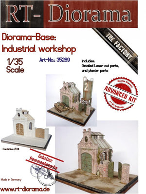 RT-Diorama 35289 Socle de diorama : Atelier industriel 1/35