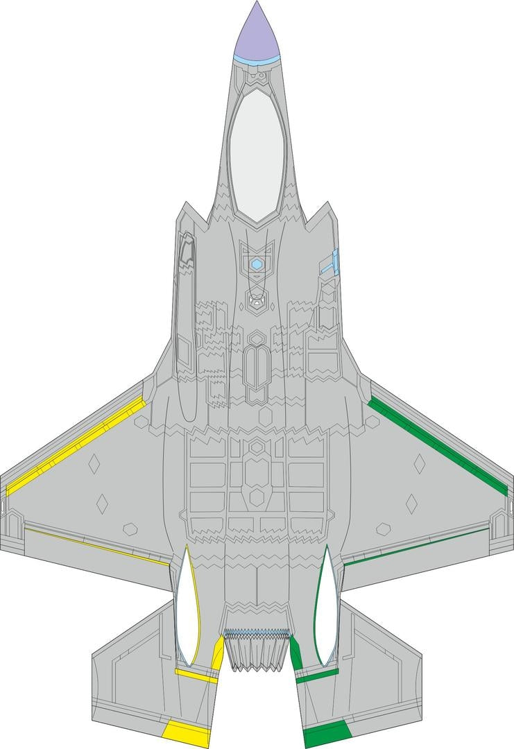 Panneaux RAM Eduard CX655 F-35A (version Tamiya 1/72, fin de production) – immagine 2
