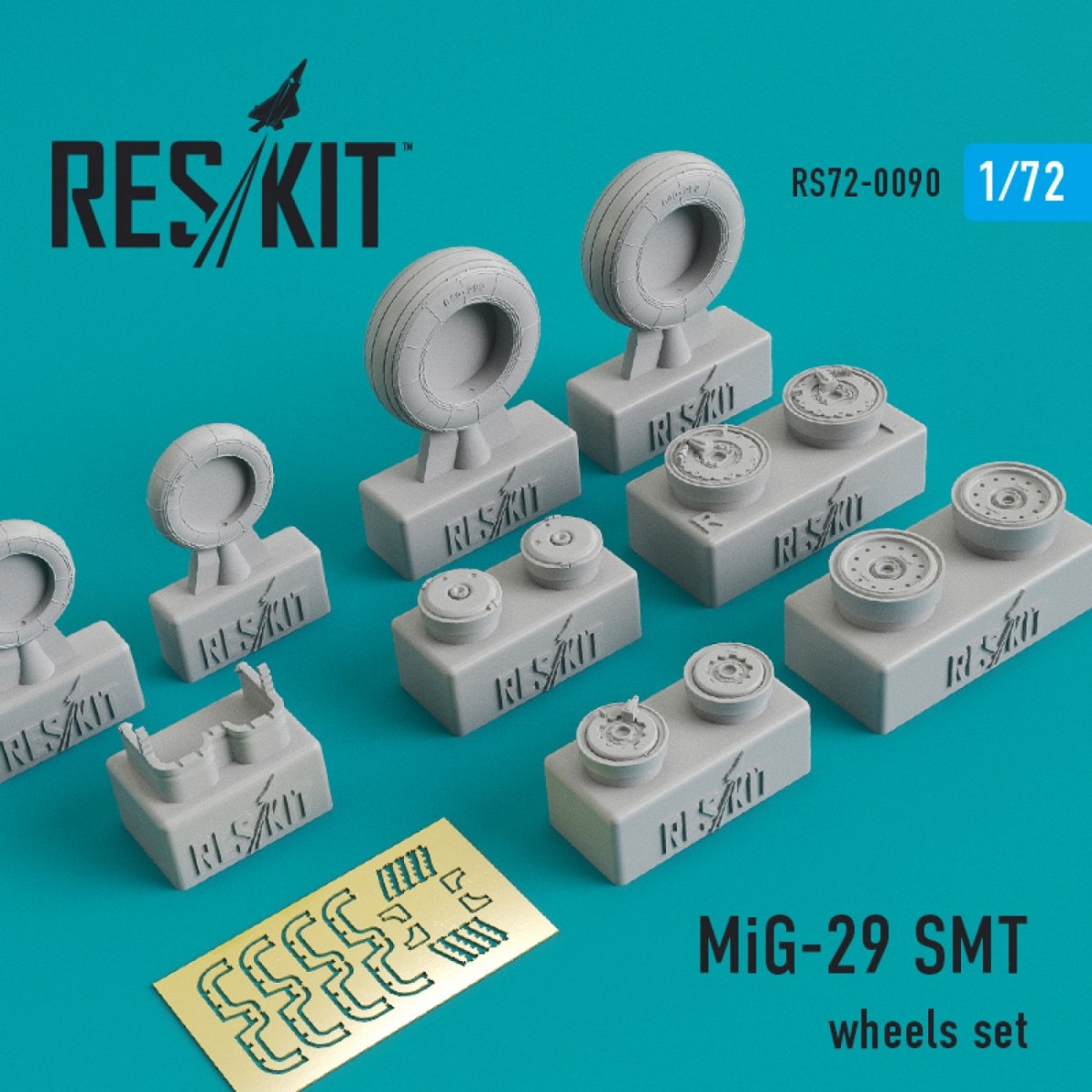 RESKIT RS72-0090 MIG-29 JEU DE ROUES SMT 1/72