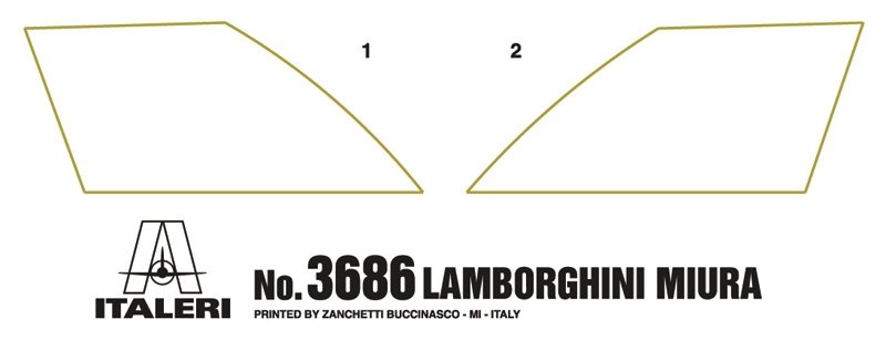 Italeri 3686 LAMBORGHINI MIURA (1/24)  – image 3