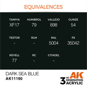 AK Interactive AK11190 BLEU MER FONCÉ – STANDARD 17 ml – image 3